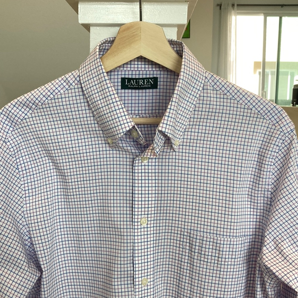 Ralph Lauren mens button down. Size Large, neck 16, arms 34/35